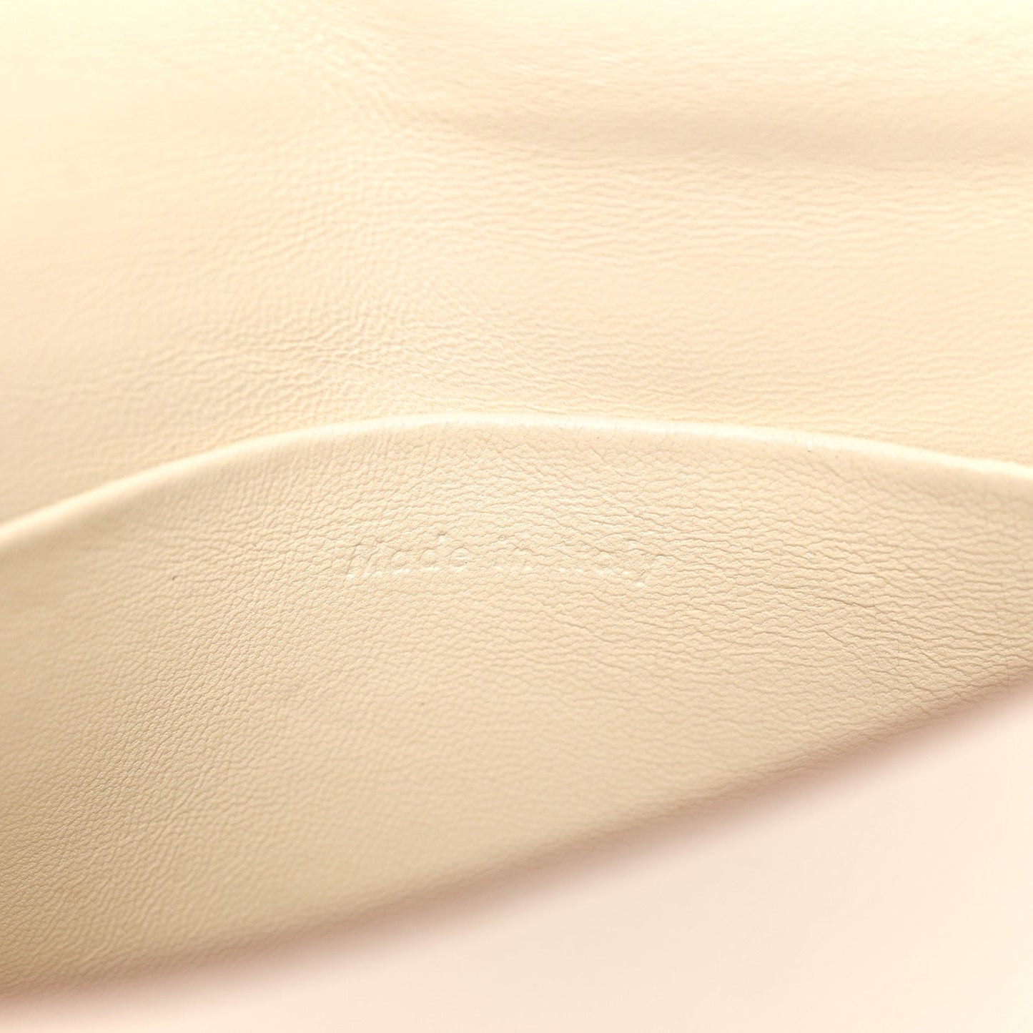 Grained Calfskin Small Trotteur White