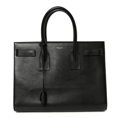 Calfskin Large Sac De Jour Carryall Black