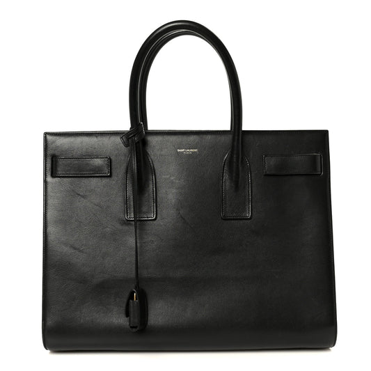 Calfskin Large Sac De Jour Carryall Black
