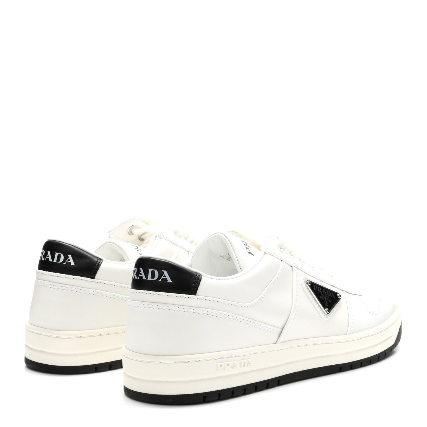Vitello Rois Triangle Womens Downtown Low Top 30mm Sneakers 38.5 White Black