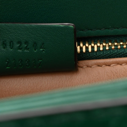 Snakeskin Horsebit 1955 Shoulder Bag Green