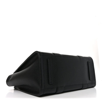 Grained Calfskin Medium The Tote Bag Black