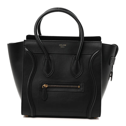 Smooth Calfskin Micro Luggage Black