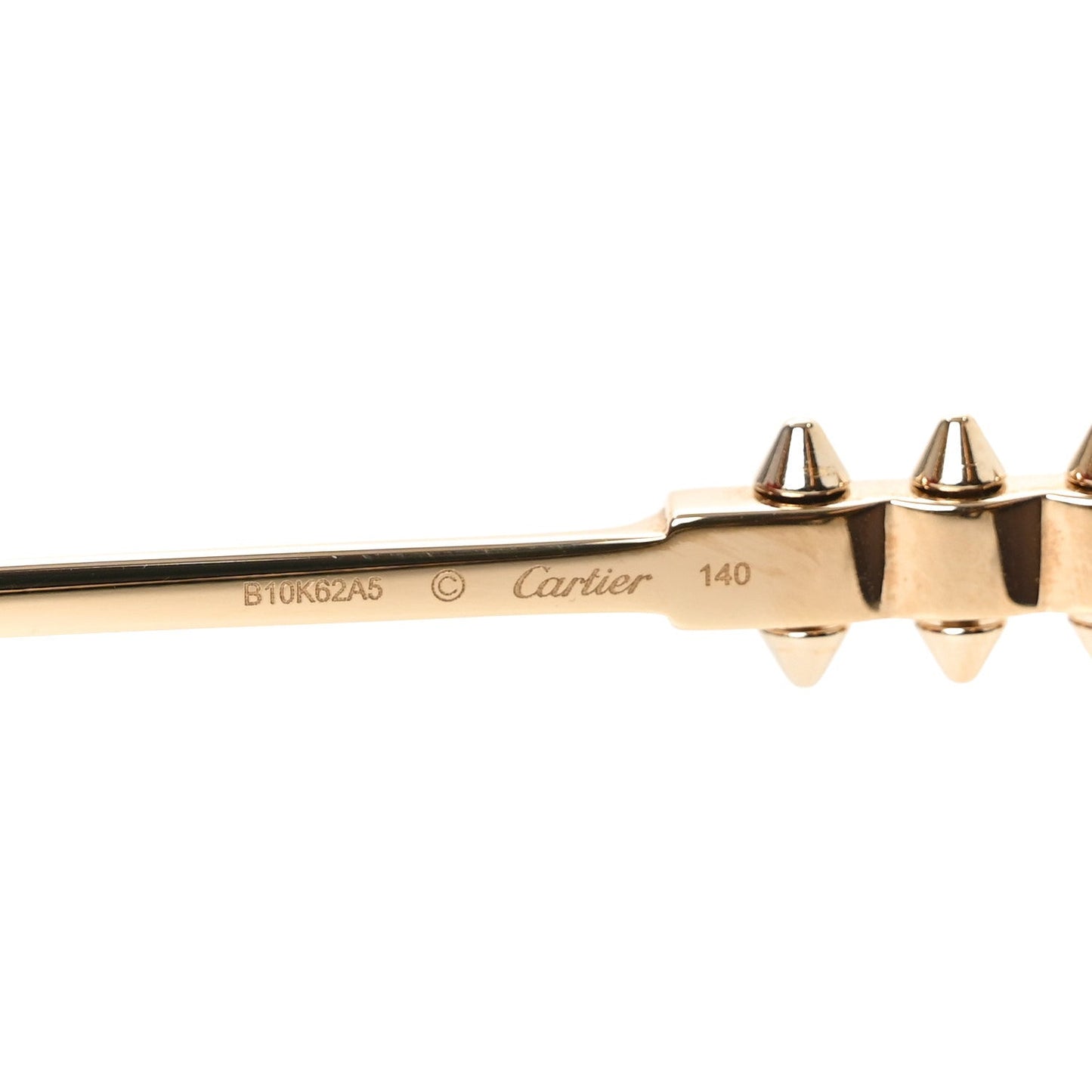 Clash De Cartier Rectangular Sunglasses Smoke Gold