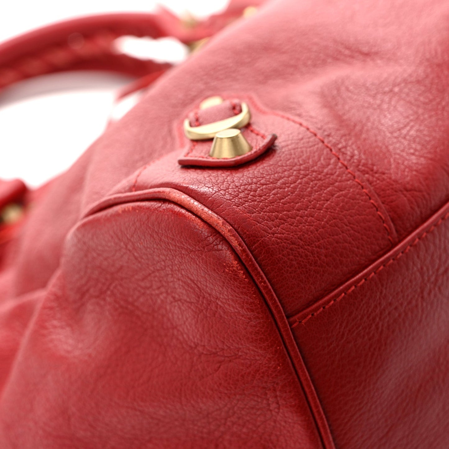 Sugar Goatskin Classic Gold Hardware Velo Rouge Coquelicot