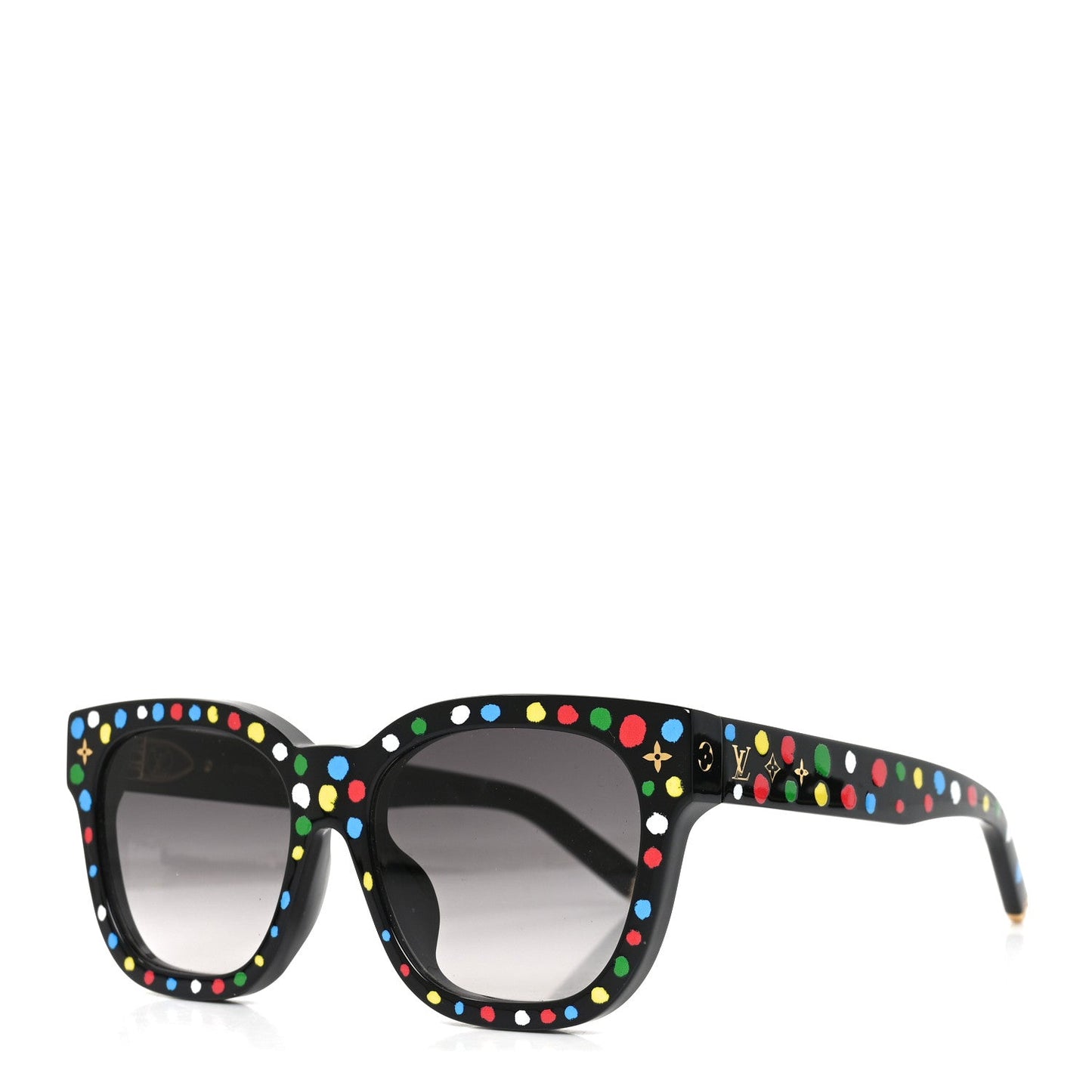 LV X YK Acetate Painted Dots Sunglasses Z1903E Black Multicolor