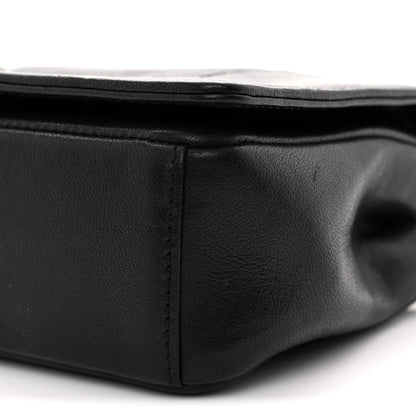 Sheepskin Chevron Quilted Medium Vintage Mademoiselle Flap Black