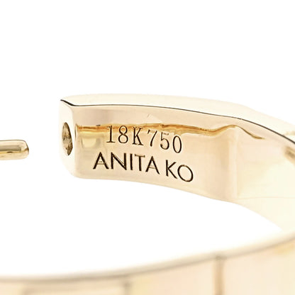 Anita Ko 18K Yellow Gold Classic Meryl Hoop Earrings