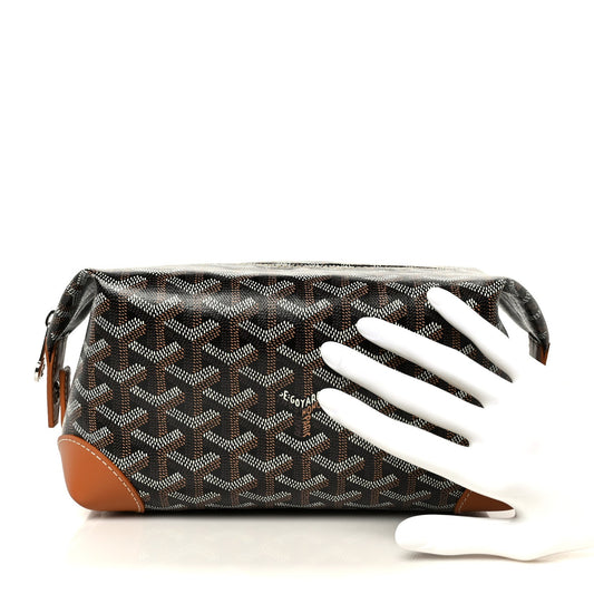 Goyardine Boeing 25 Trousse de Toilette Black Gold