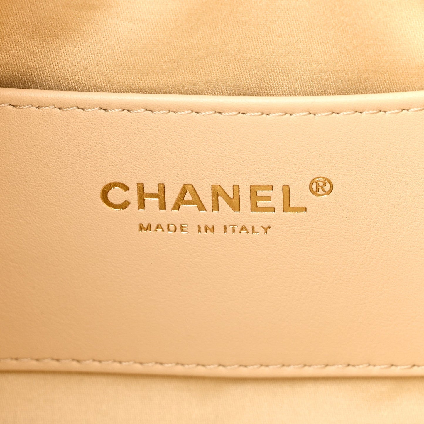 Caviar Quilted Mini Chanel 25 Handbag Beige