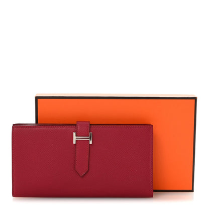 Epsom Bearn Gusset Wallet Rouge Garance