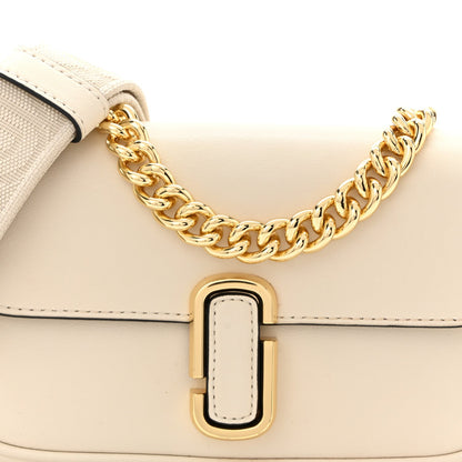 Calfskin Mini The J Marc Shoulder Bag Cloud White