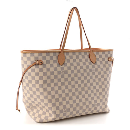 Damier Azur Neo Neverfull GM Rose Ballerine