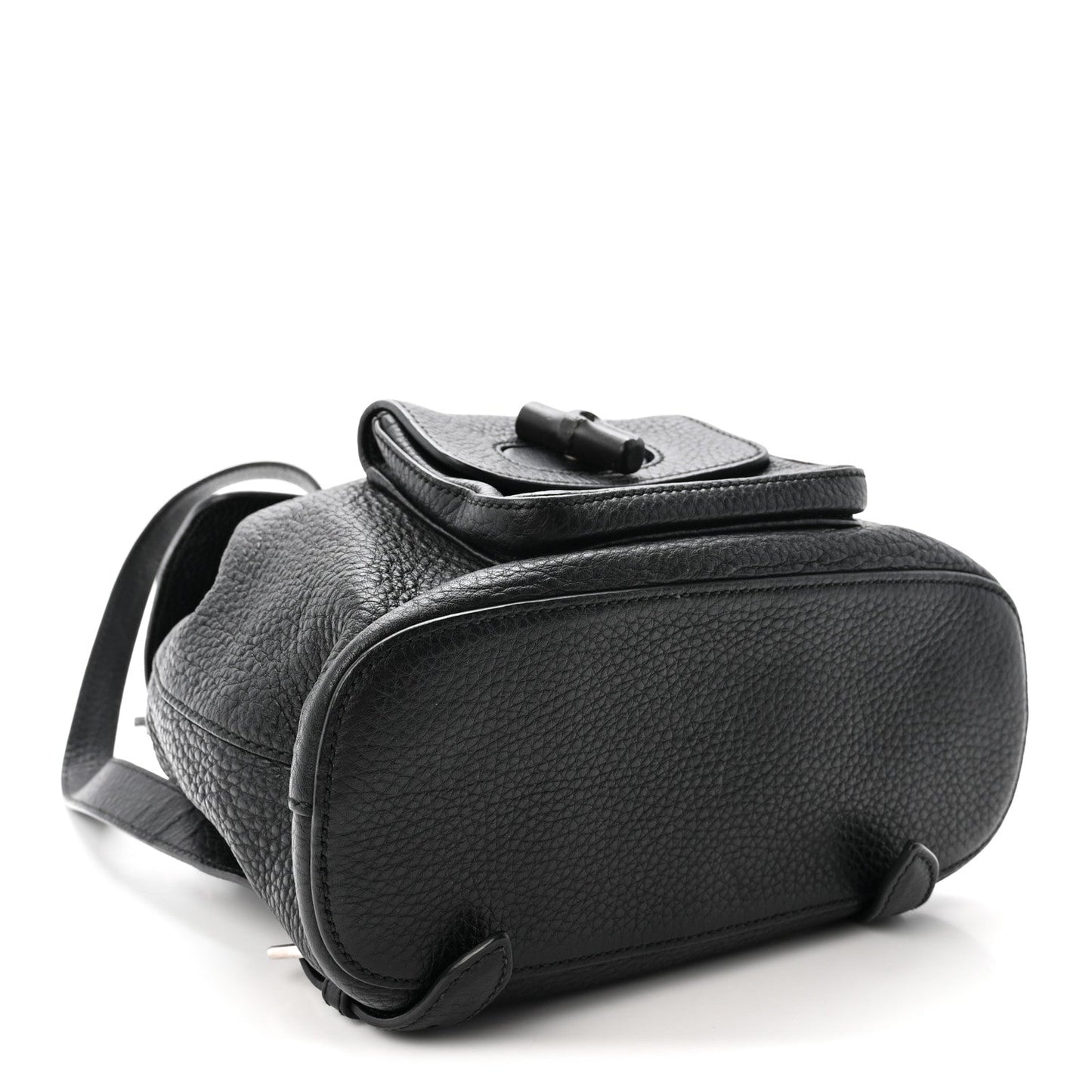 Calfskin Small Bamboo Backpack Black