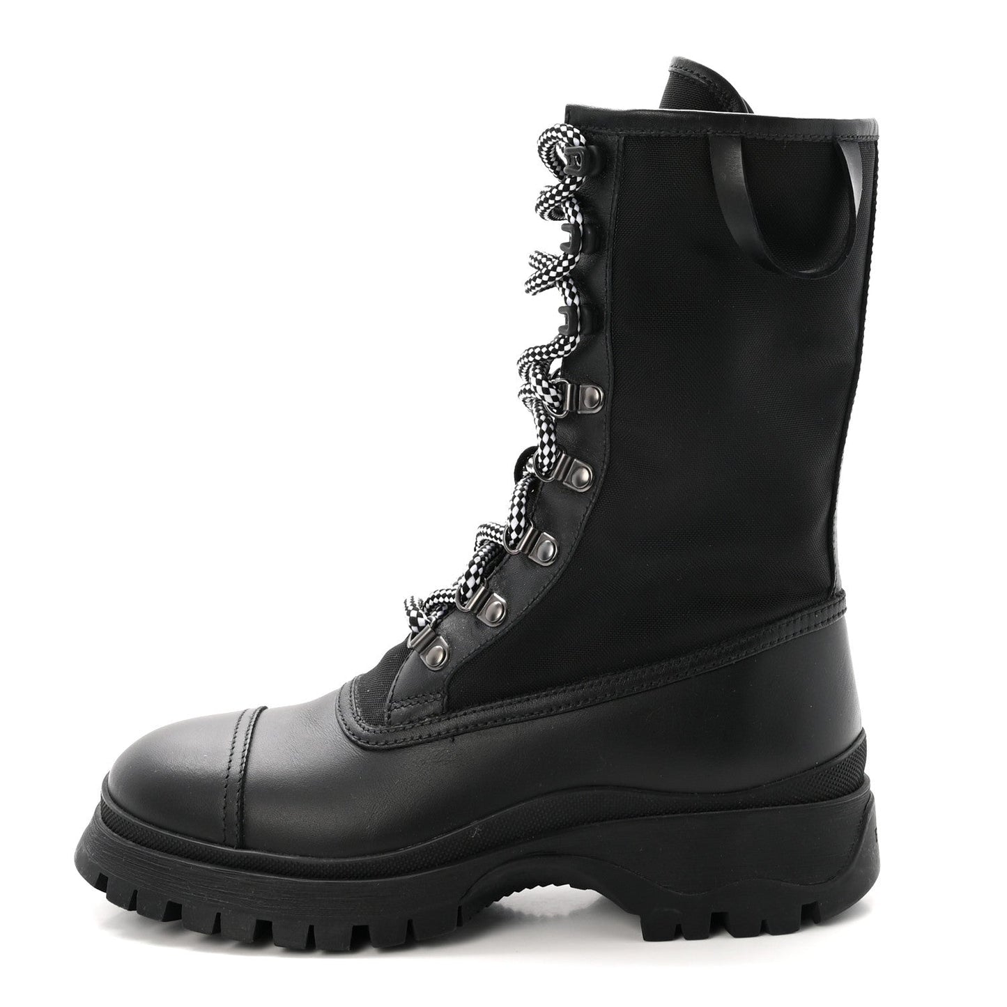 Vitello Montana Neoprene Combat Boots 36 Black