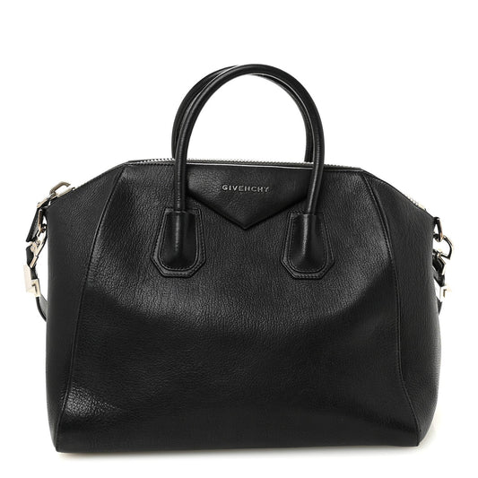 Sugar Goatskin Medium Antigona Black