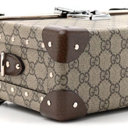 GG Supreme Monogram Globe-Trotter Beauty Case Brown