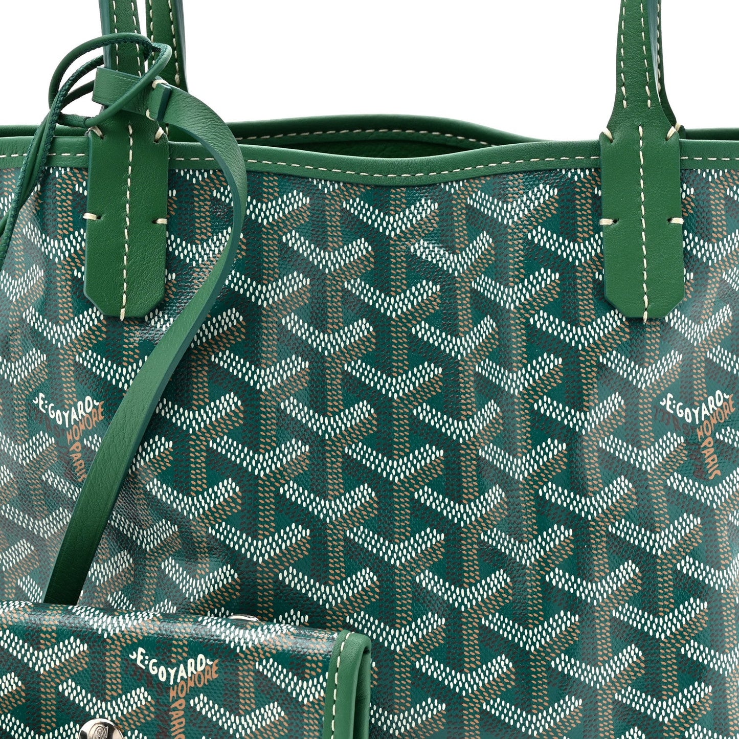 Goyardine Reversible Mini Anjou Green