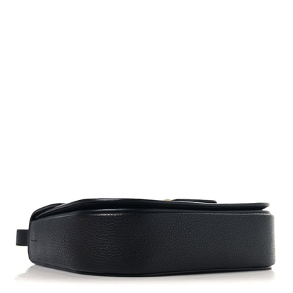 Calfskin Double Gancini Crossbody Black