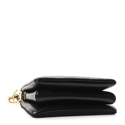 Satin Sequin Embroidered Damier Coussin BB Black