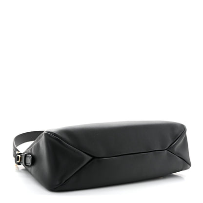 Soft Calfskin Large Aimée Shoulder Bag Black
