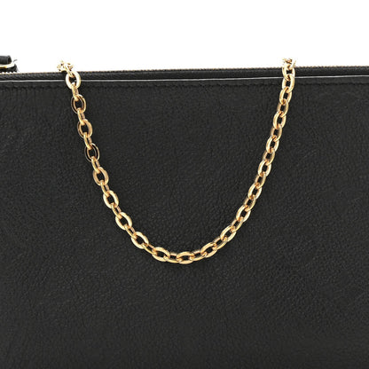 Empreinte Double Zip Pochette Black