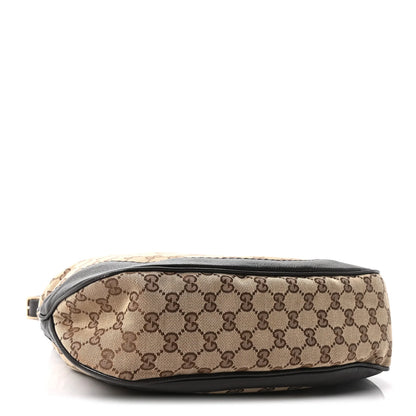 Gucci Monogram Medium Charlotte Hobo Brown