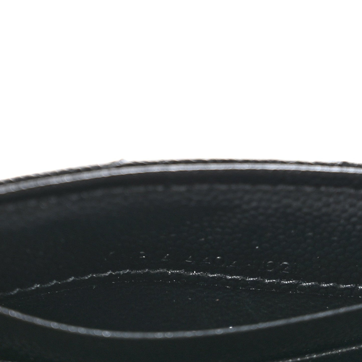 Grain De Poudre Matelasse Chevron Small Monogram Envelope Wallet Black