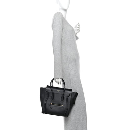 Smooth Calfskin Micro Luggage Black