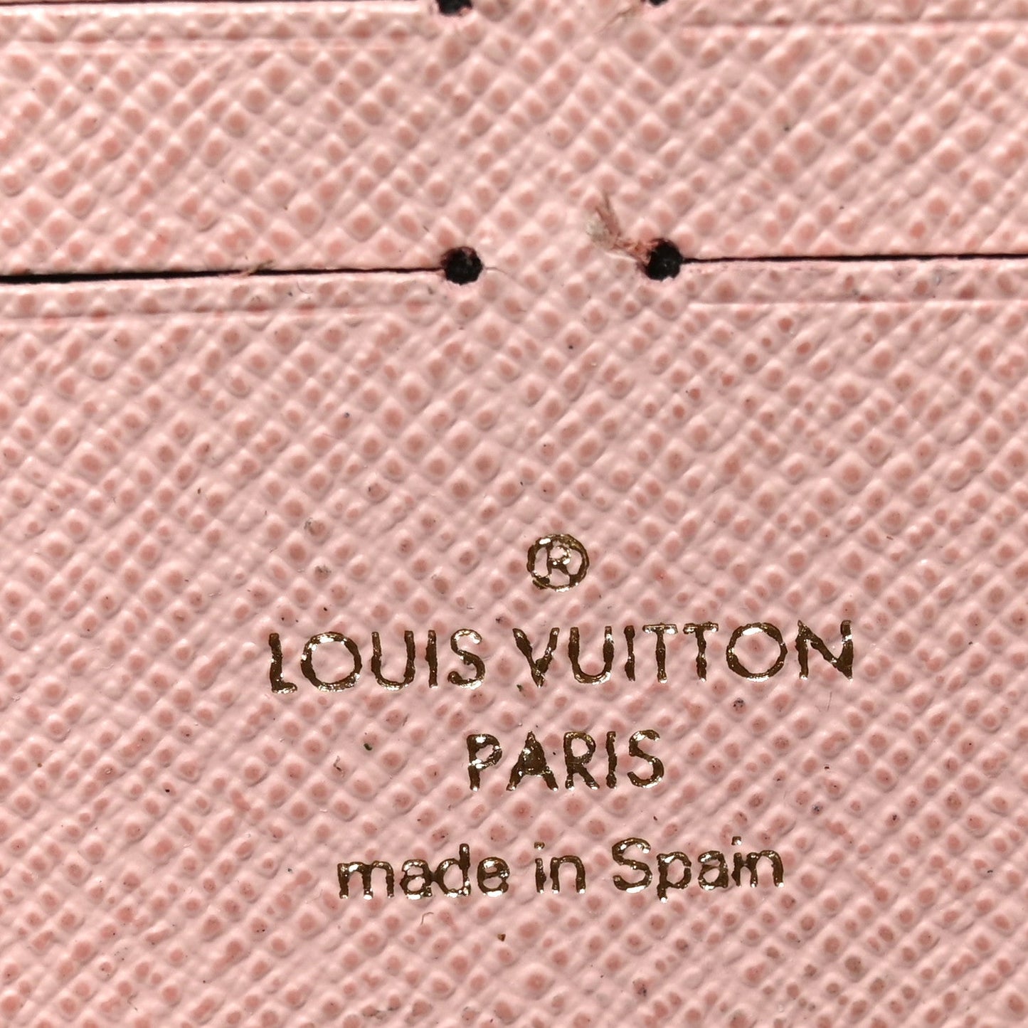 Damier Ebene Clemence Wallet Rose Ballerine