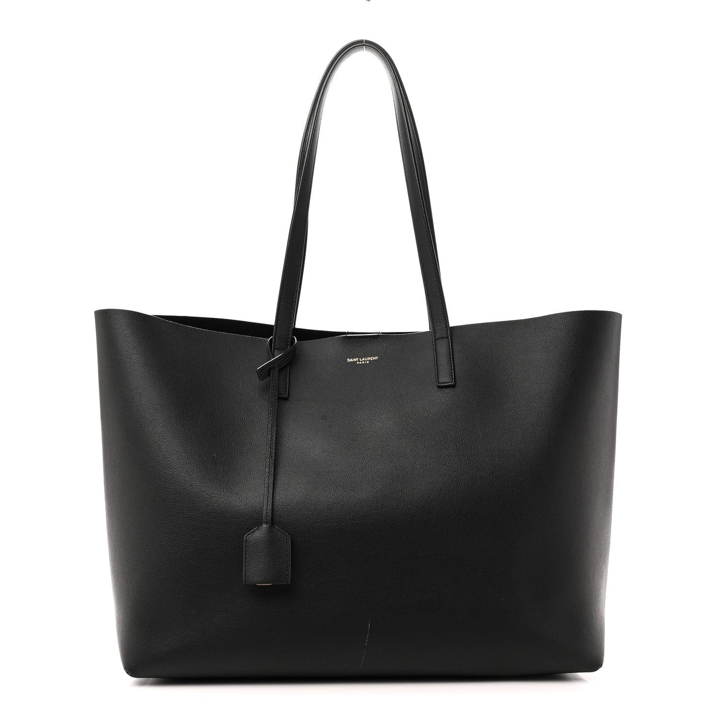 Calfskin Large Shopping Tote Black