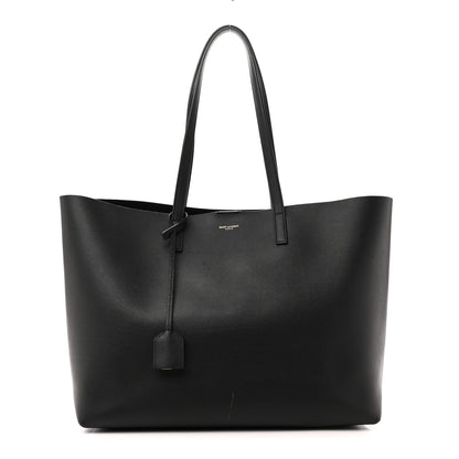 Calfskin Large Shopping Tote Black