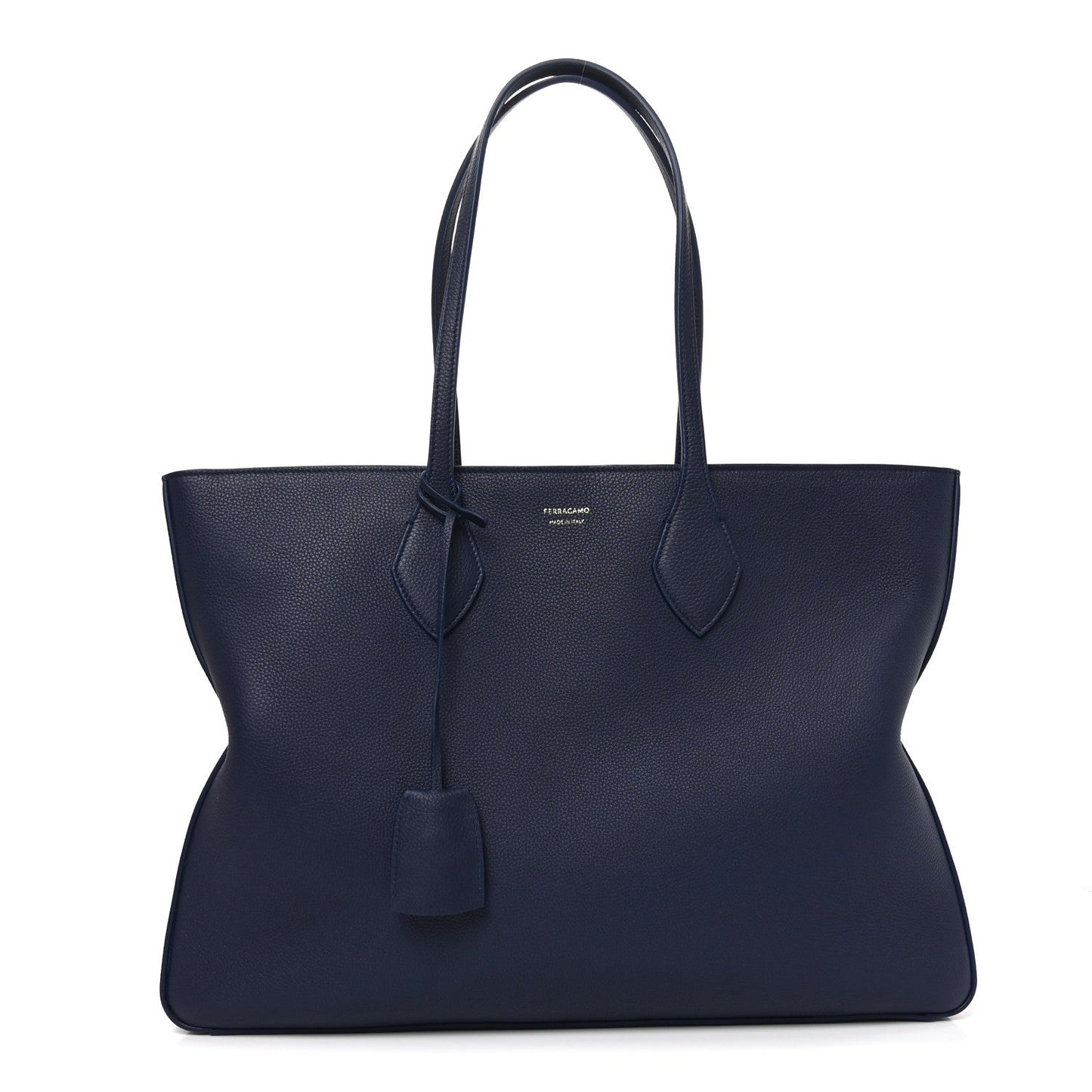 Calfskin Medium Star Tote New Navy