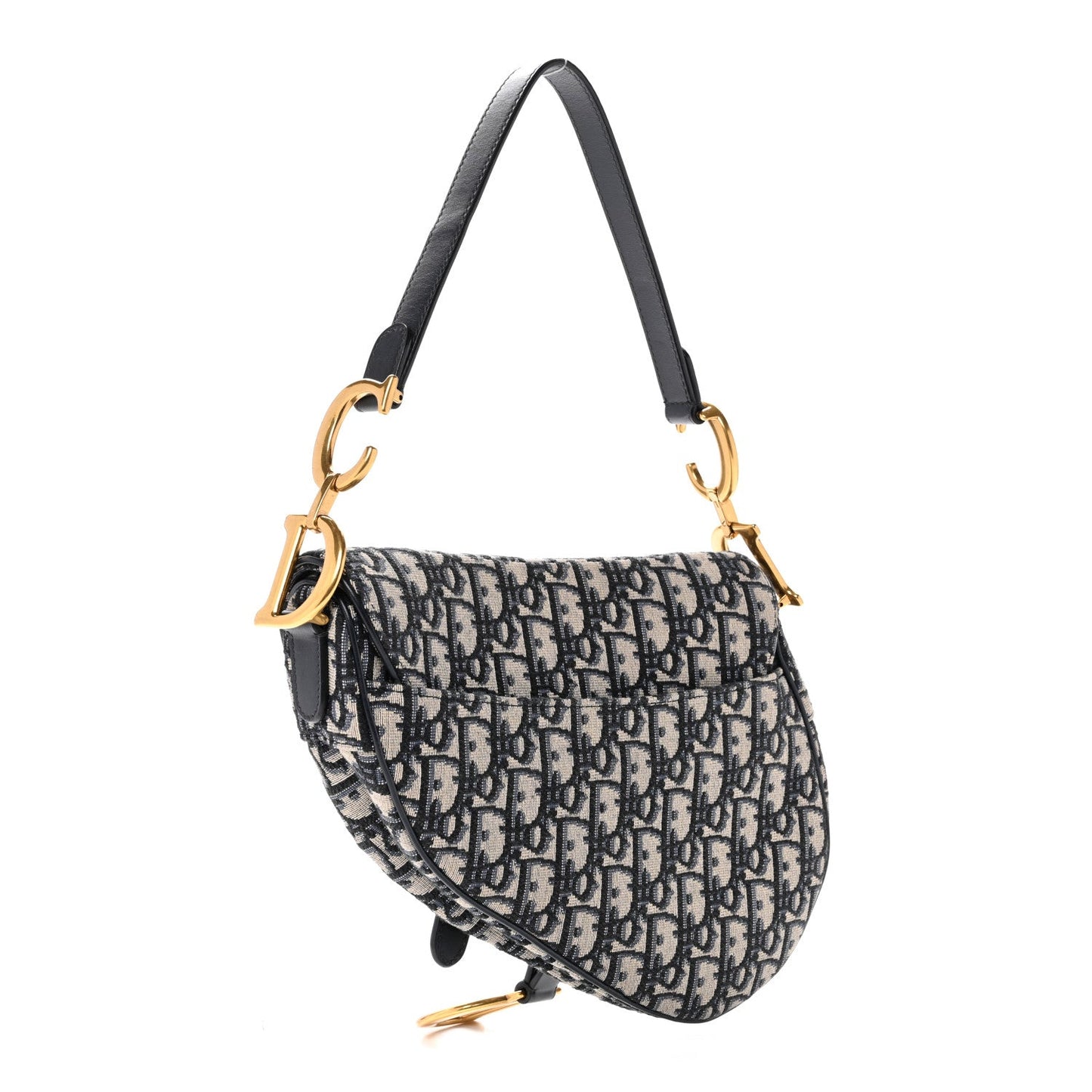 Oblique Saddle Bag Blue