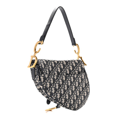 Oblique Saddle Bag Blue