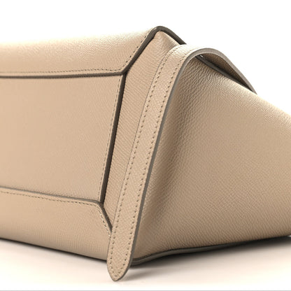 Grained Calfskin Micro Belt Bag Light Taupe