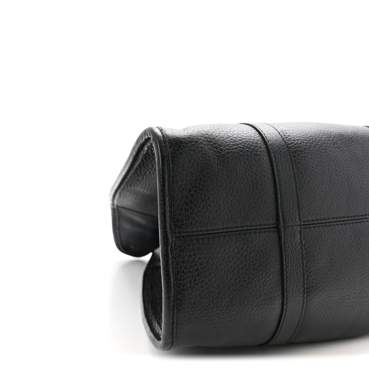 Pebbled Calfskin Large Joy Shoulder Bag Black