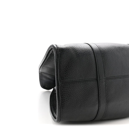 Pebbled Calfskin Large Joy Shoulder Bag Black