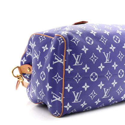 Calfskin Monogram Speedy P9 Bandouliere 40 Amethyst