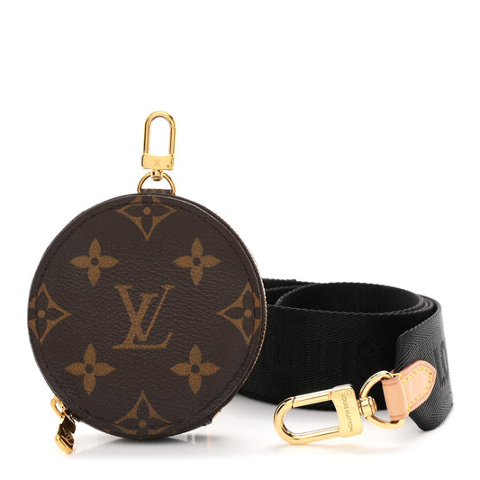 Monogram Multi Pochette Accessories Bandouliere Shoulder Strap Black
