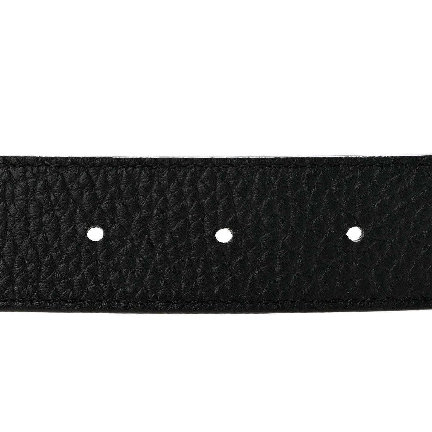 Taurillon Calfskin 30mm LV Initiales Reversible Belt 80 32 Black