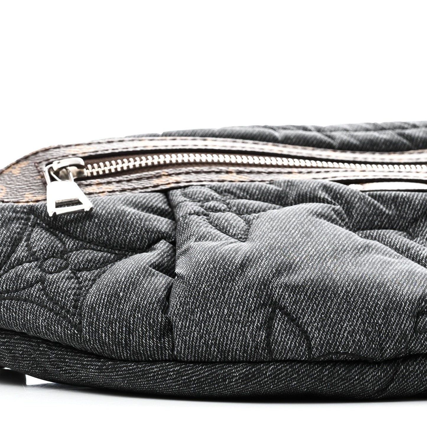 Econyl Monogram LV Ski High Rise Bumbag Black Jeans