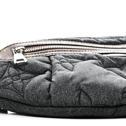Econyl Monogram LV Ski High Rise Bumbag Black Jeans
