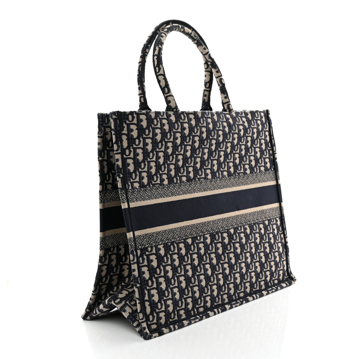 Oblique Large Book Tote Blue Multicolor