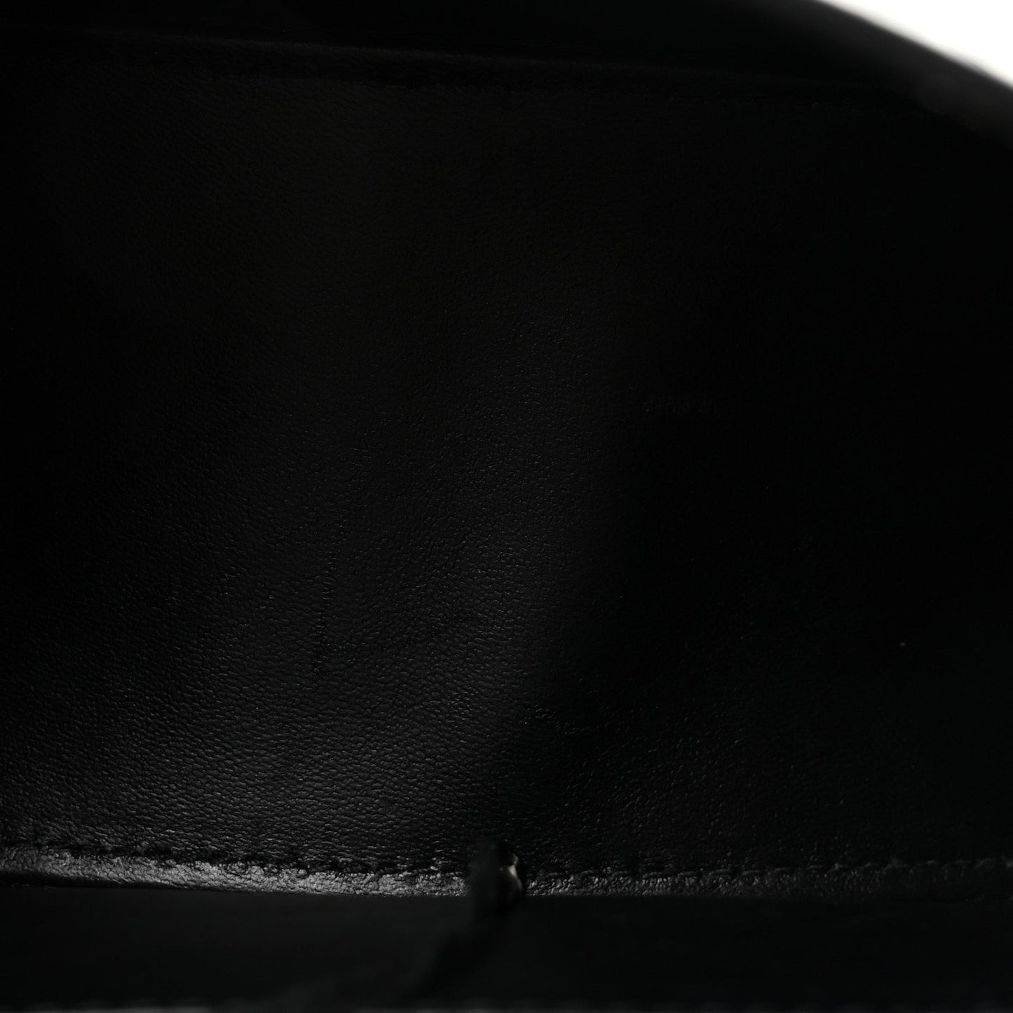 Shiny Calfskin Crocodile Embossed Small Hourglass Top Handle Bag Black