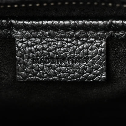 Drummed Calfskin Nano Luggage Black