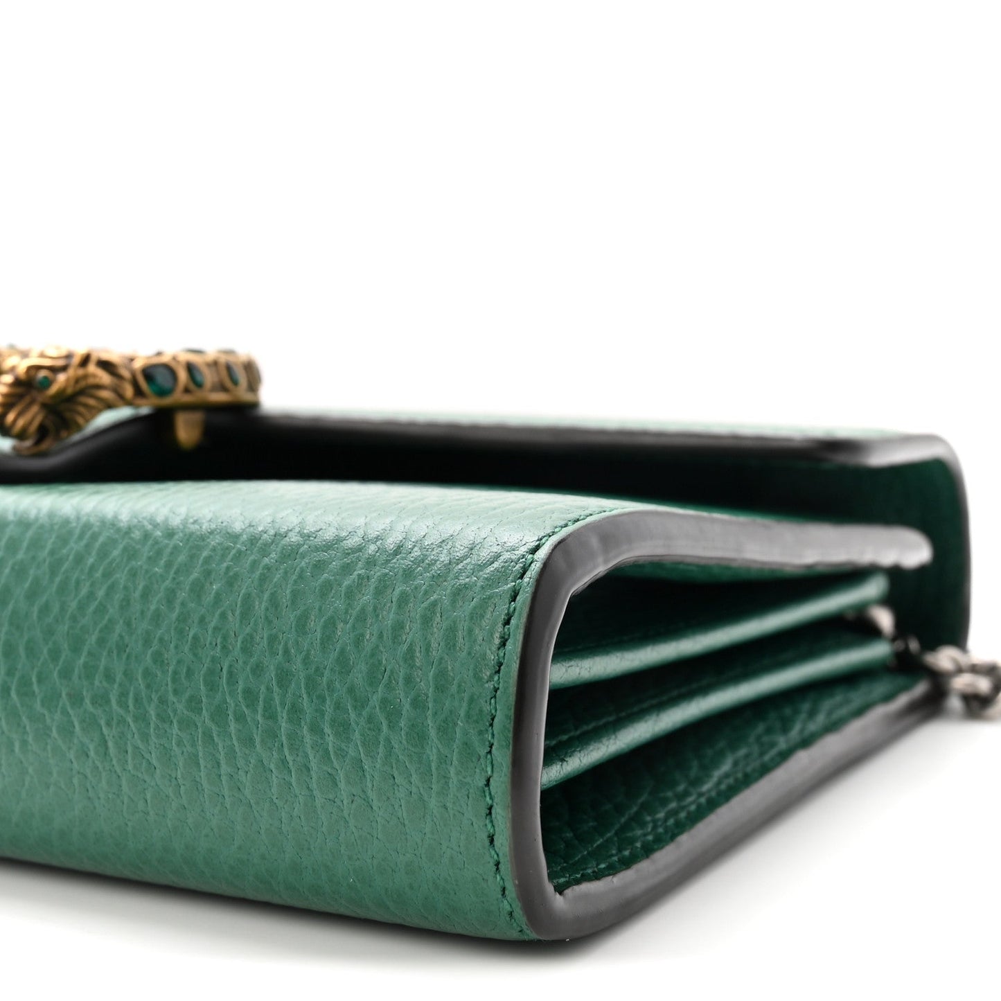 Calfskin Mini Dionysus Chain Wallet Emerald