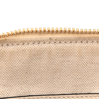 GG Supreme Monogram Azalea Calfskin Small Horsebit 1955 Top Handle Bag Beige Ebony Mystic White