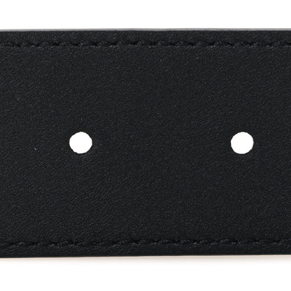 GG Supreme Monogram Plaque Buckle Belt 90 36 Black