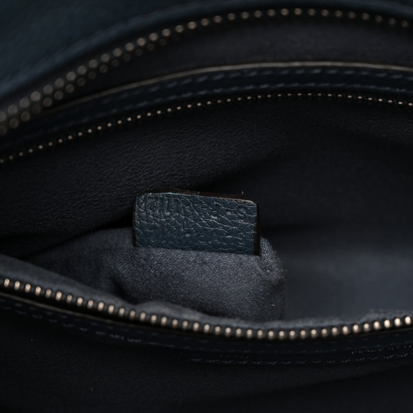 Drummed Calfskin Mini Luggage Slate